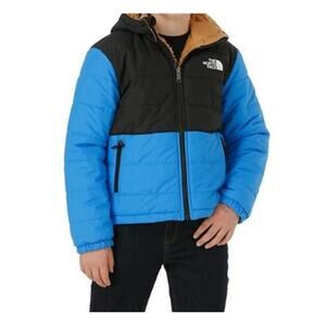 The North Face Boy's Optic Blue Reversible Mt Chimbo Hooded Jacket Size XS